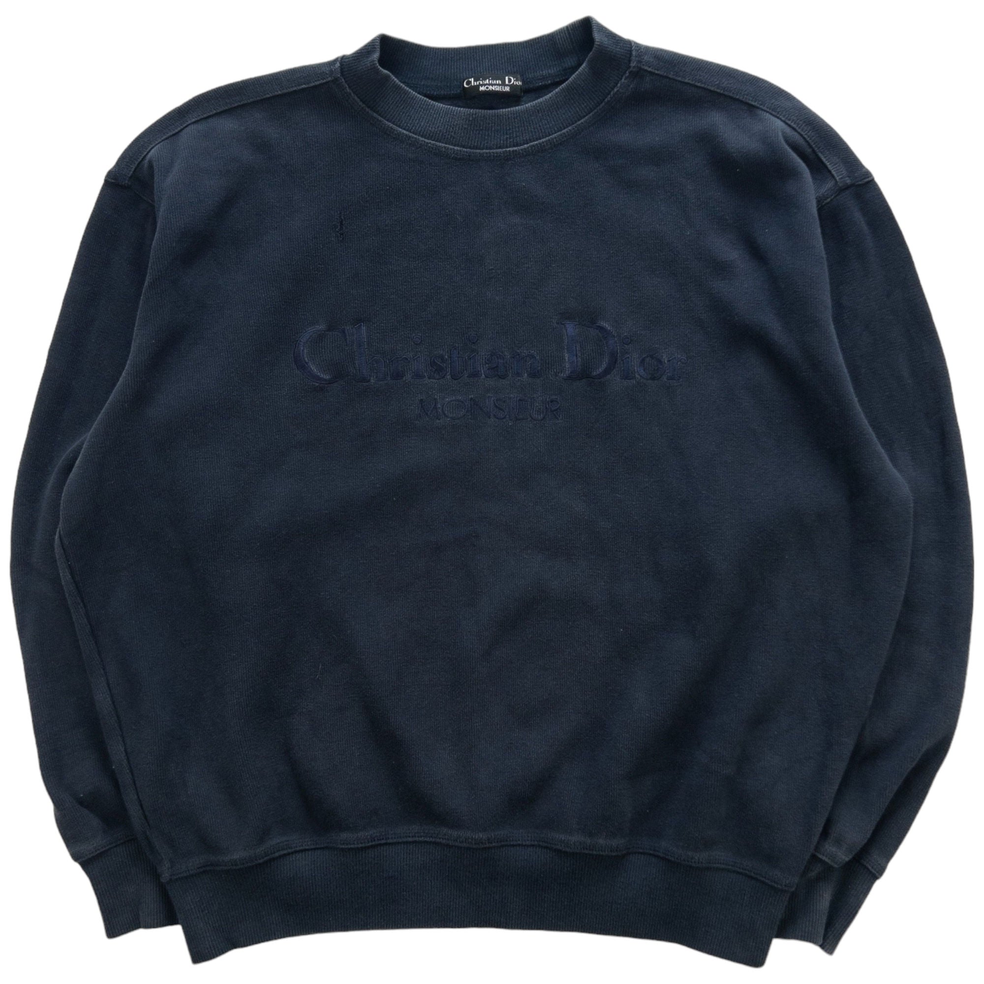 Christian Dior Monsieur Navy Sweater Second Wave Vintage second wave vintage store