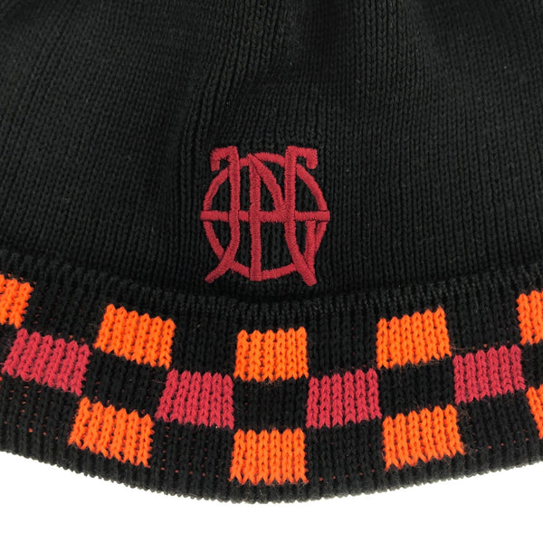 JPG JEAN PAUL GAULTIER CHECKED BEANIE HAT