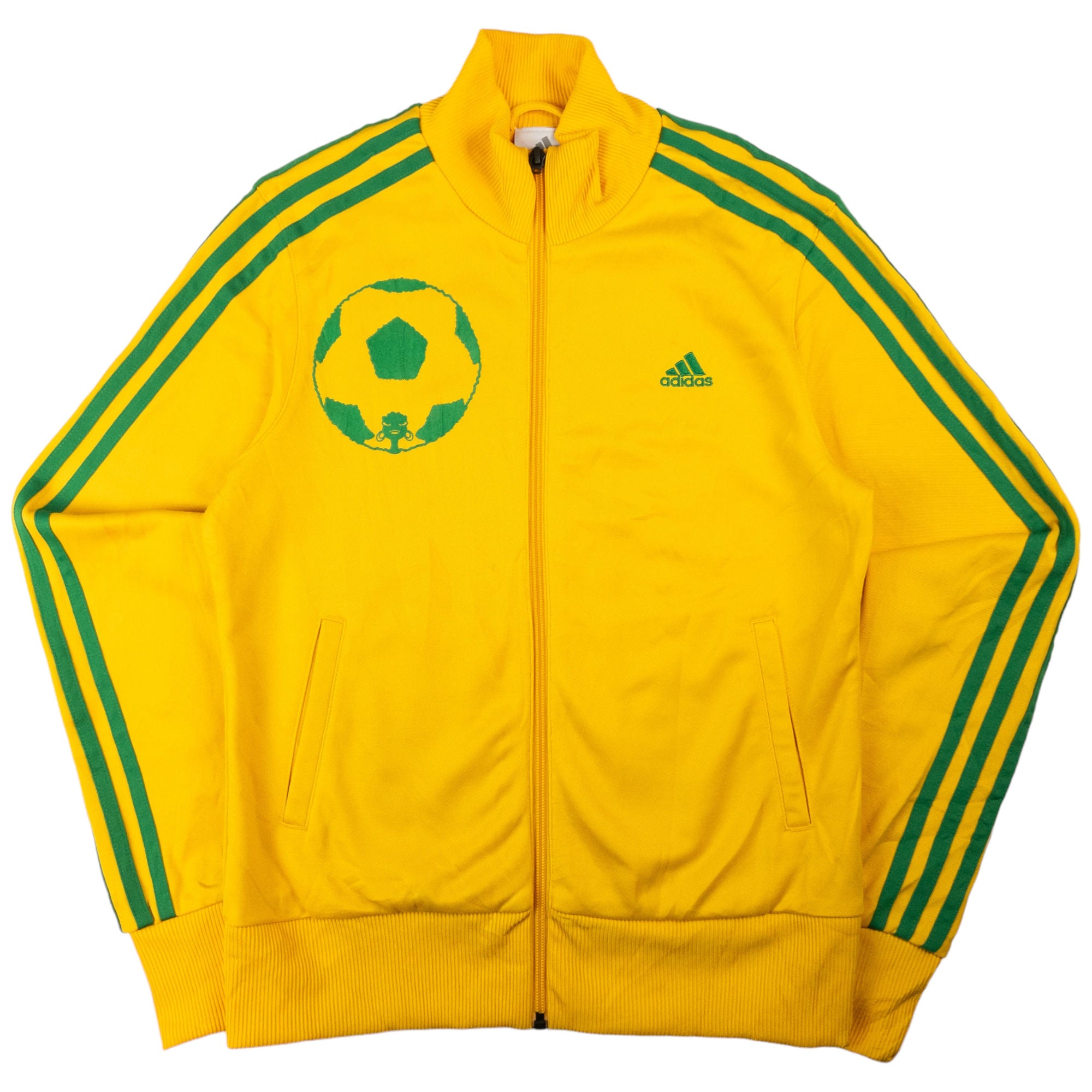 Vintage Adidas Brazil Football Zip Up Jacket Women s Size M Second Wave Vintage second wave vintage store