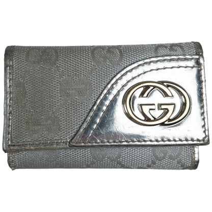 Vintage Gucci Monogram Silver Key Holder