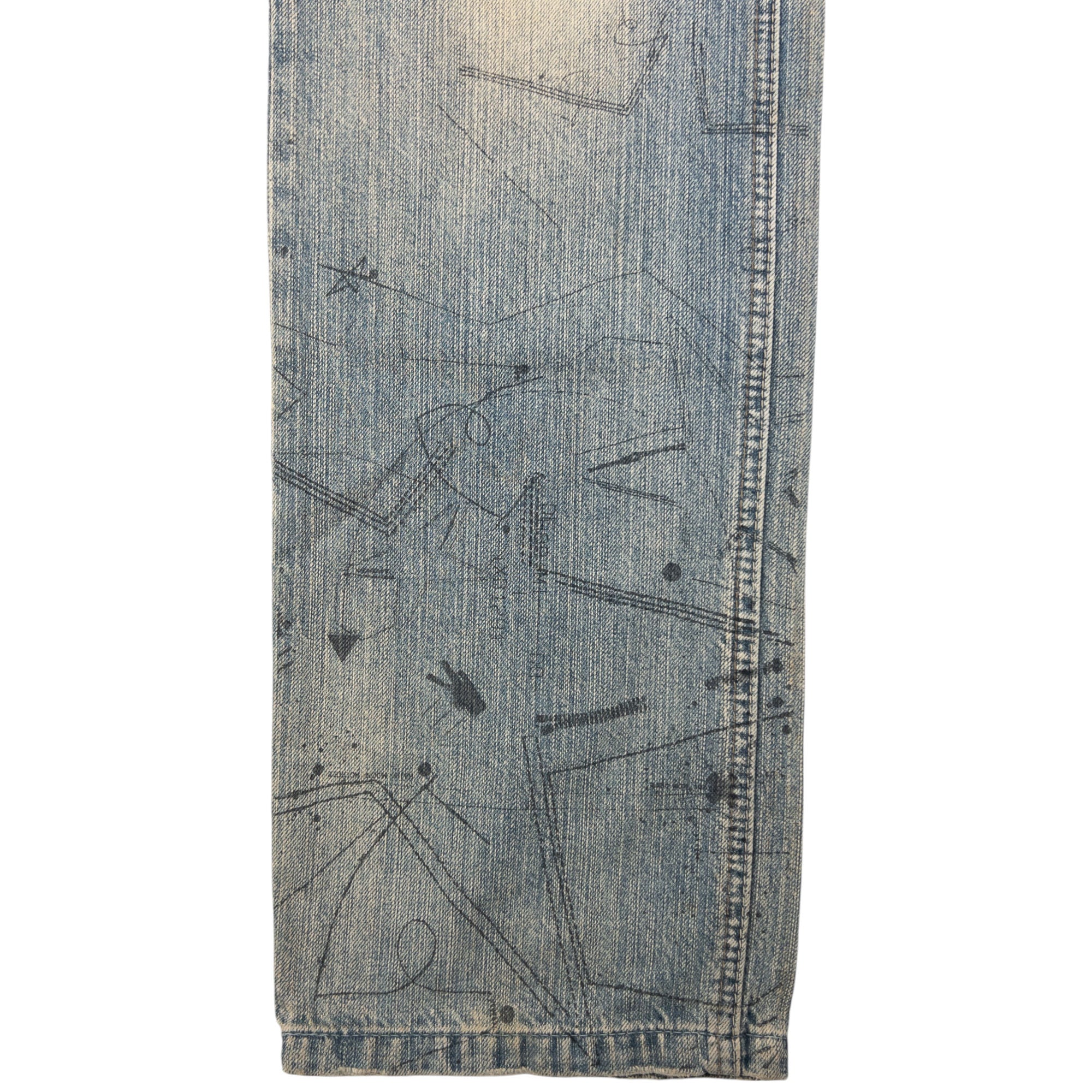 Vintage Marithe + Francois Girbaud Splatter Denim Jeans Size W33