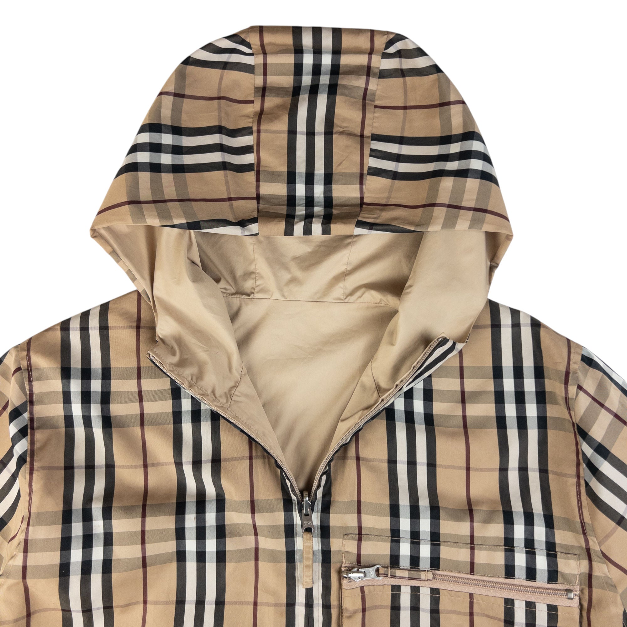 Vintage Burberry Nova Check Reversible Zip Up Jacket Size L