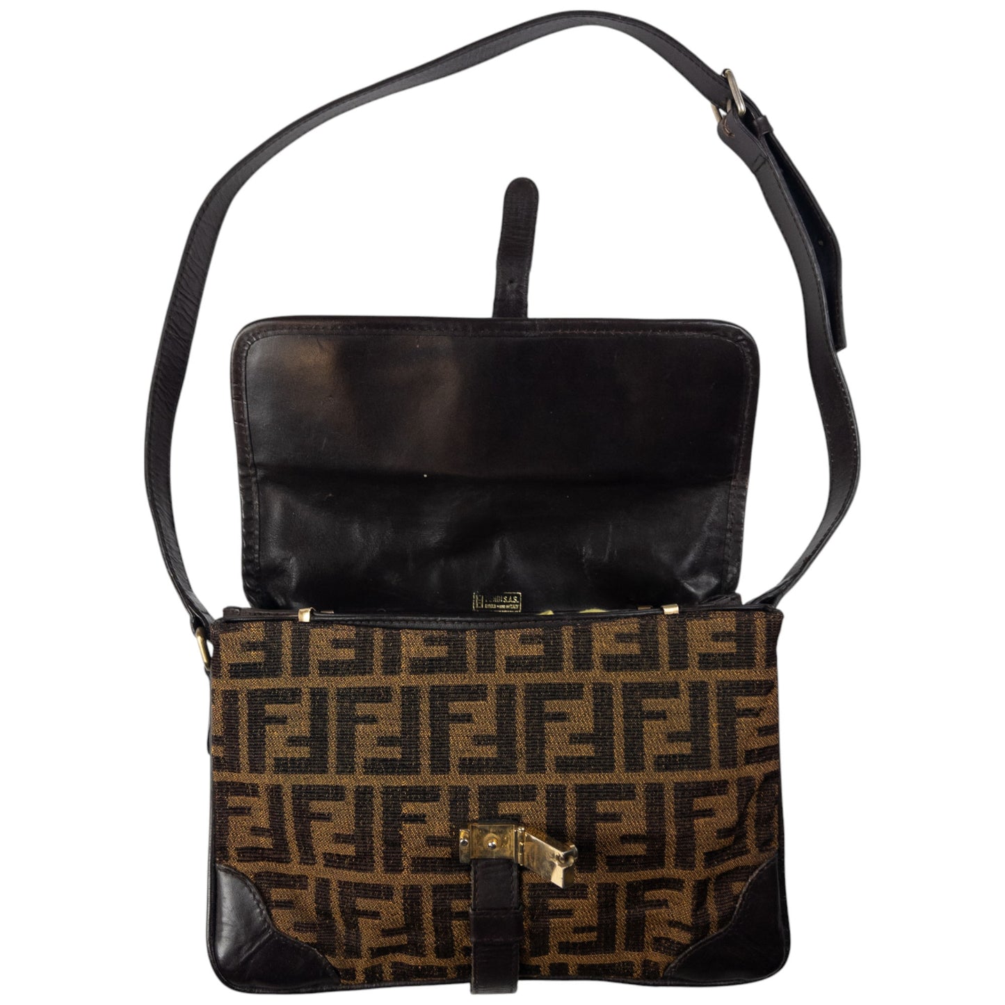 Vintage Fendi Monogram Cross Body Bag