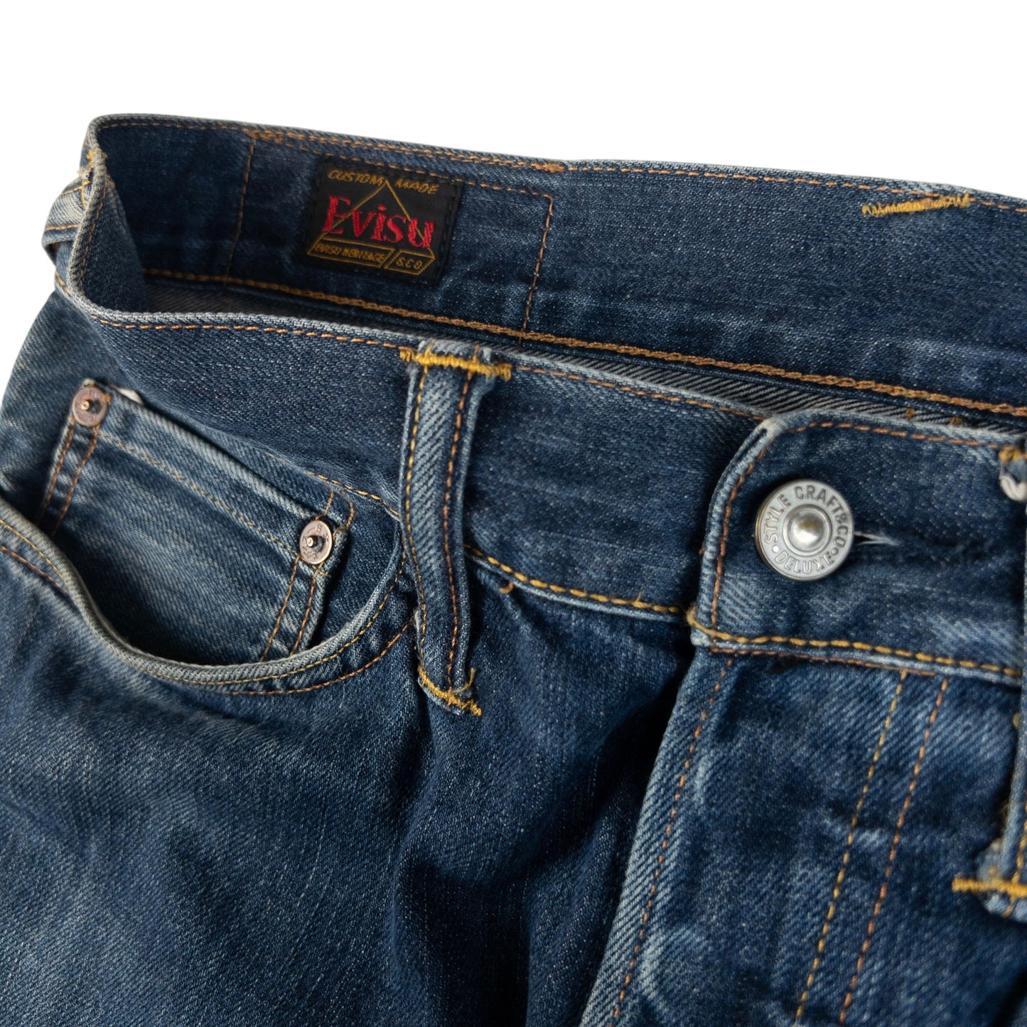 Vintage Evisu Double Gull Japanese Denim Jeans Size W29