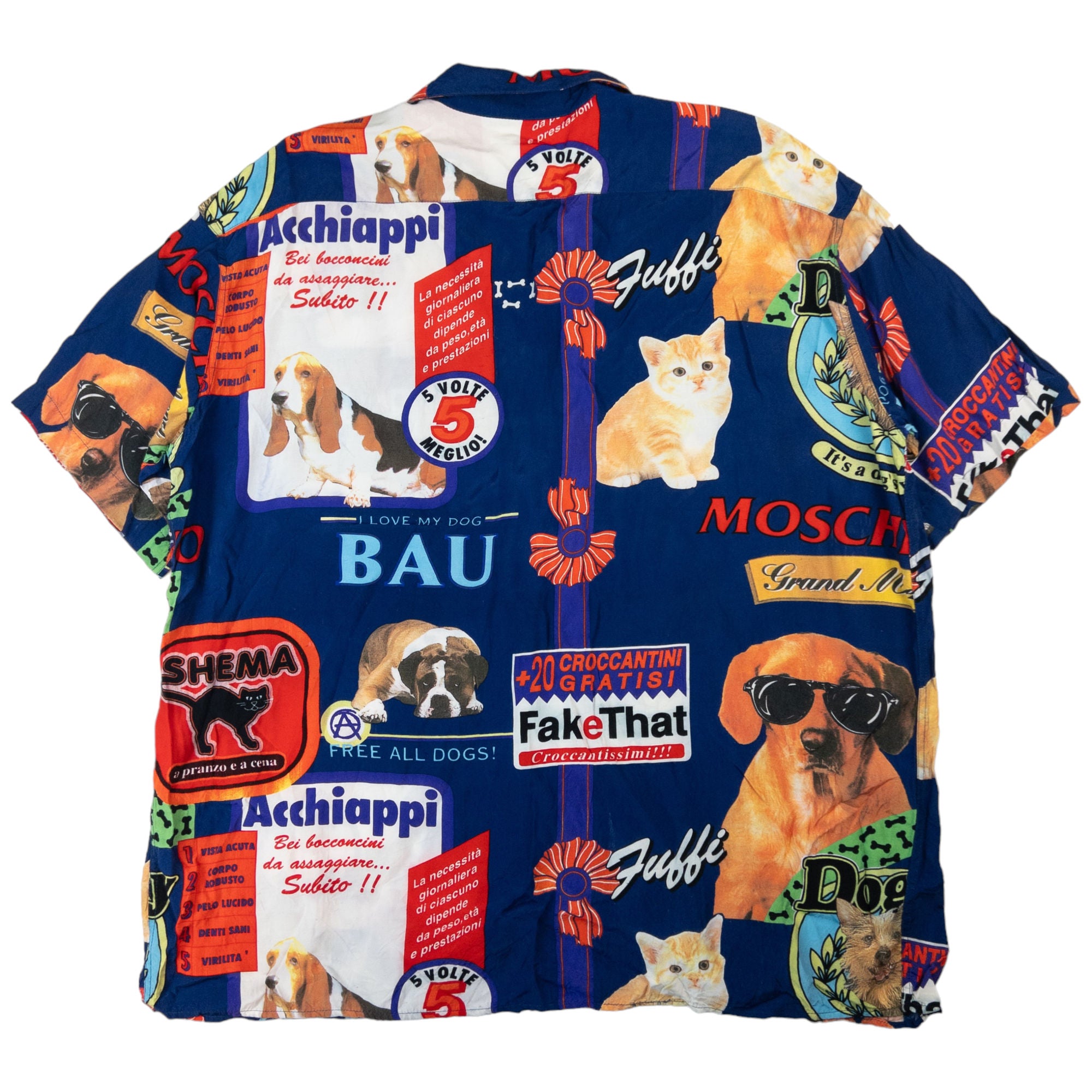 Moschino dog shirt hotsell