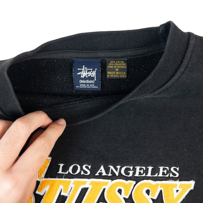 Vintage Stussy LA Lakers Logo Sweatshirt Size M