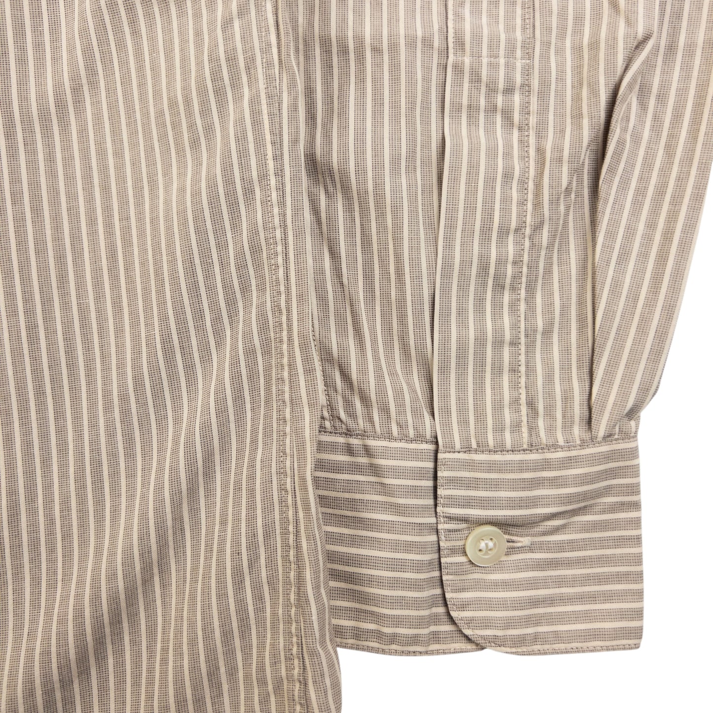 Vintage Issey Miyake Striped Long Sleeve Button Up Shirt Size M