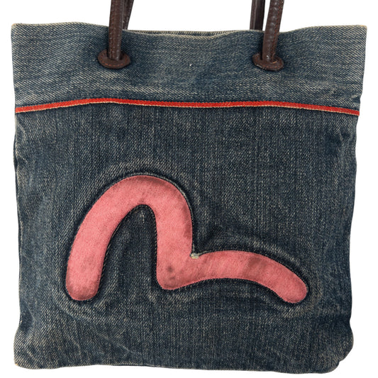 Vintage Evisu Gull Japanese Denim Handbag