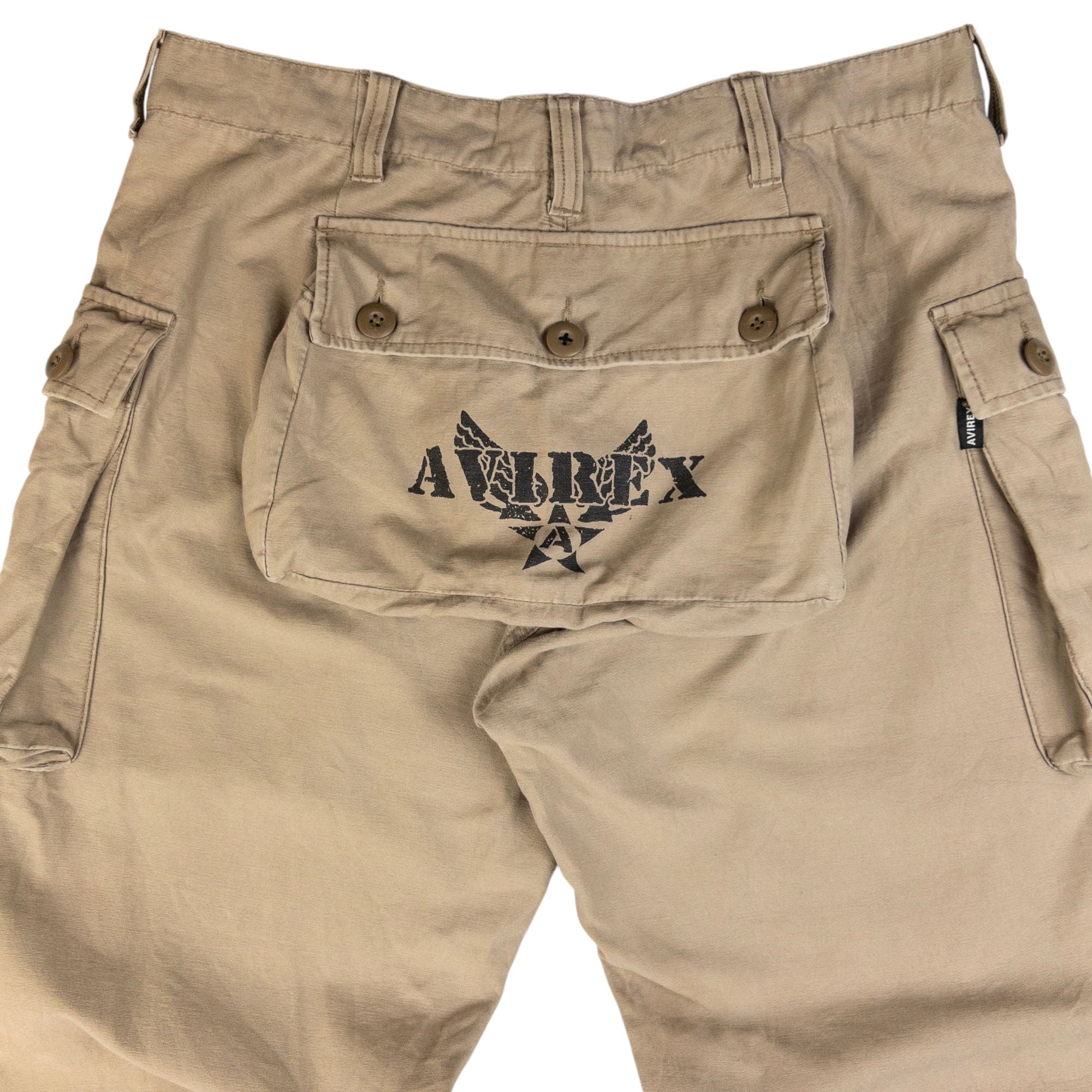 Vintage AVIREX Cargo Pocket Trousers Size W34