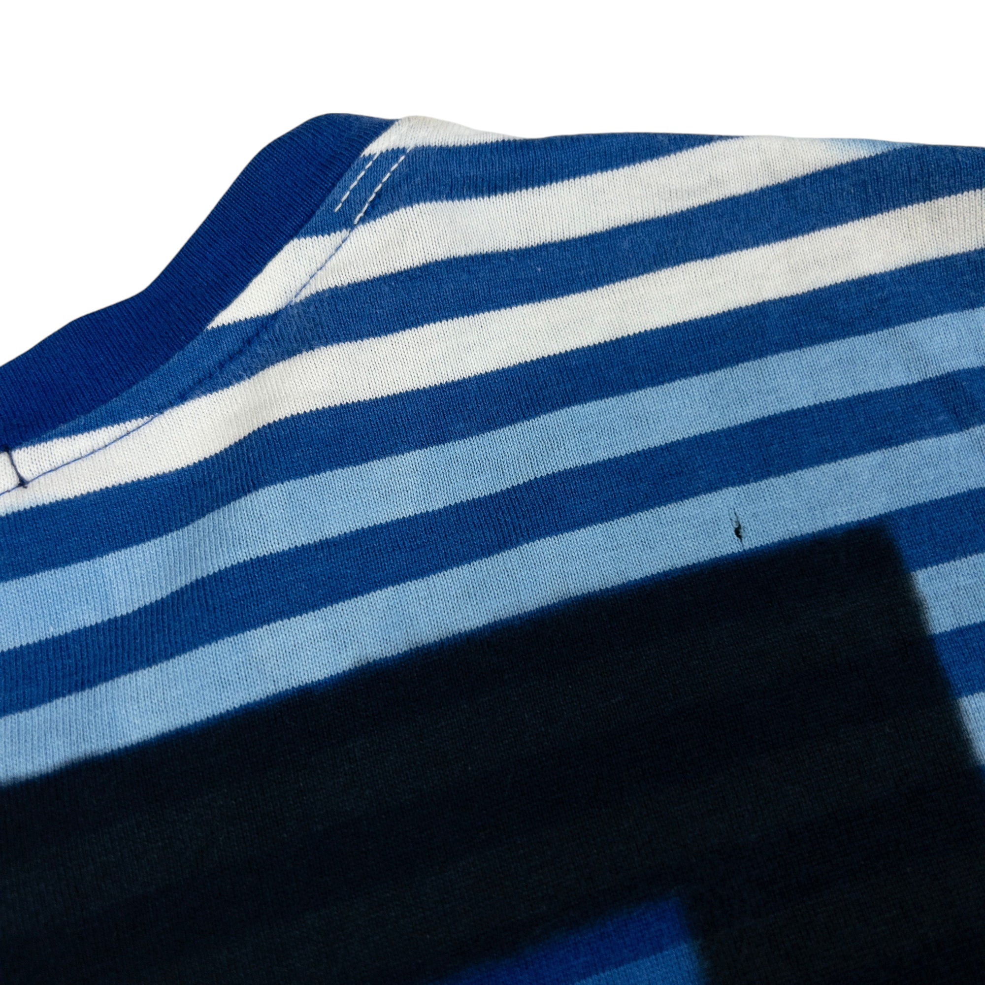 Vintage Issey Miyake MEN Blur Stripe T Shirt Size M