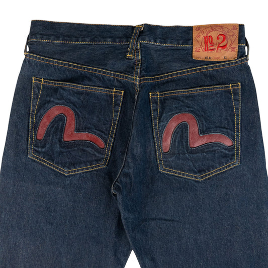 Vintage Evisu Double Gull Japanese Denim Jeans Size W31