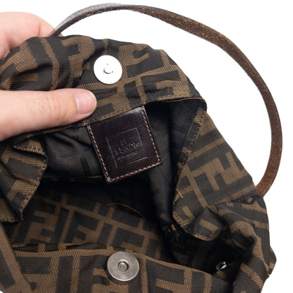 Vintage Fendi Monogram Hobo Shoulder Bag