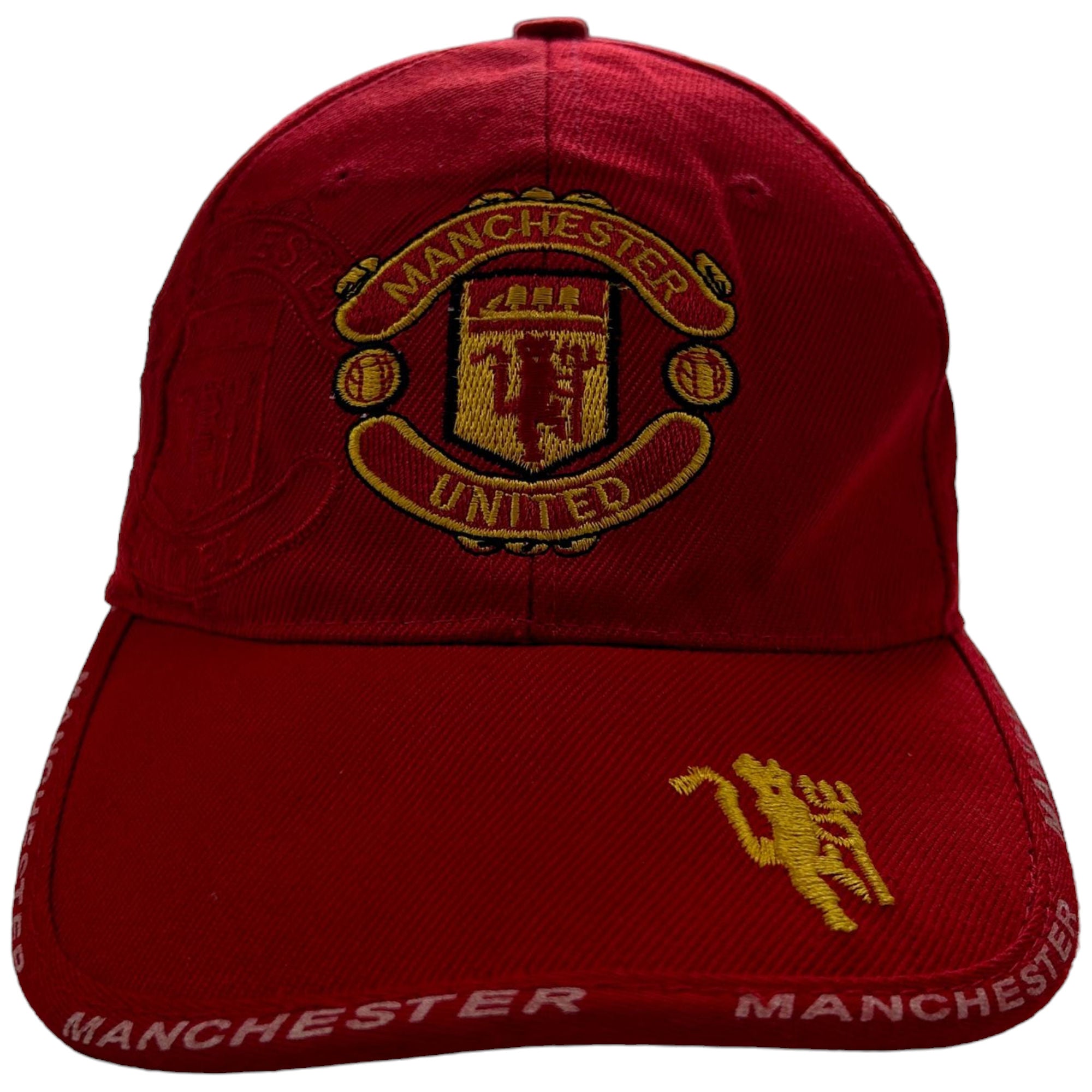 Nike Manchester United Cap Red Embroidered Cotton 00s Streetwear 