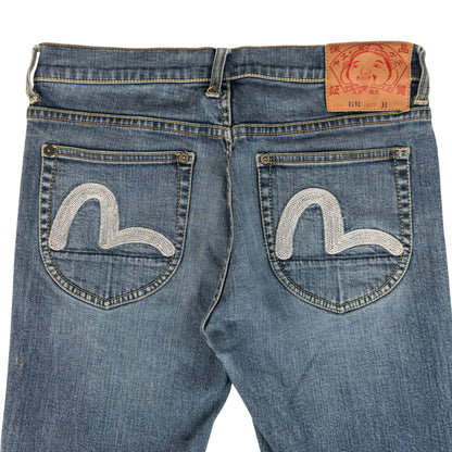 Vintage Evisu Double Gull Japanese Denim Jeans Women's Size W31