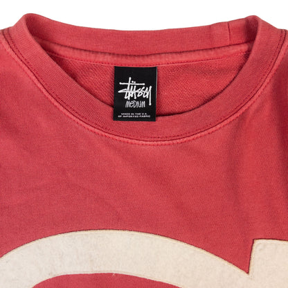 Vintage Stussy Letter Applique Sweatshirt Size M