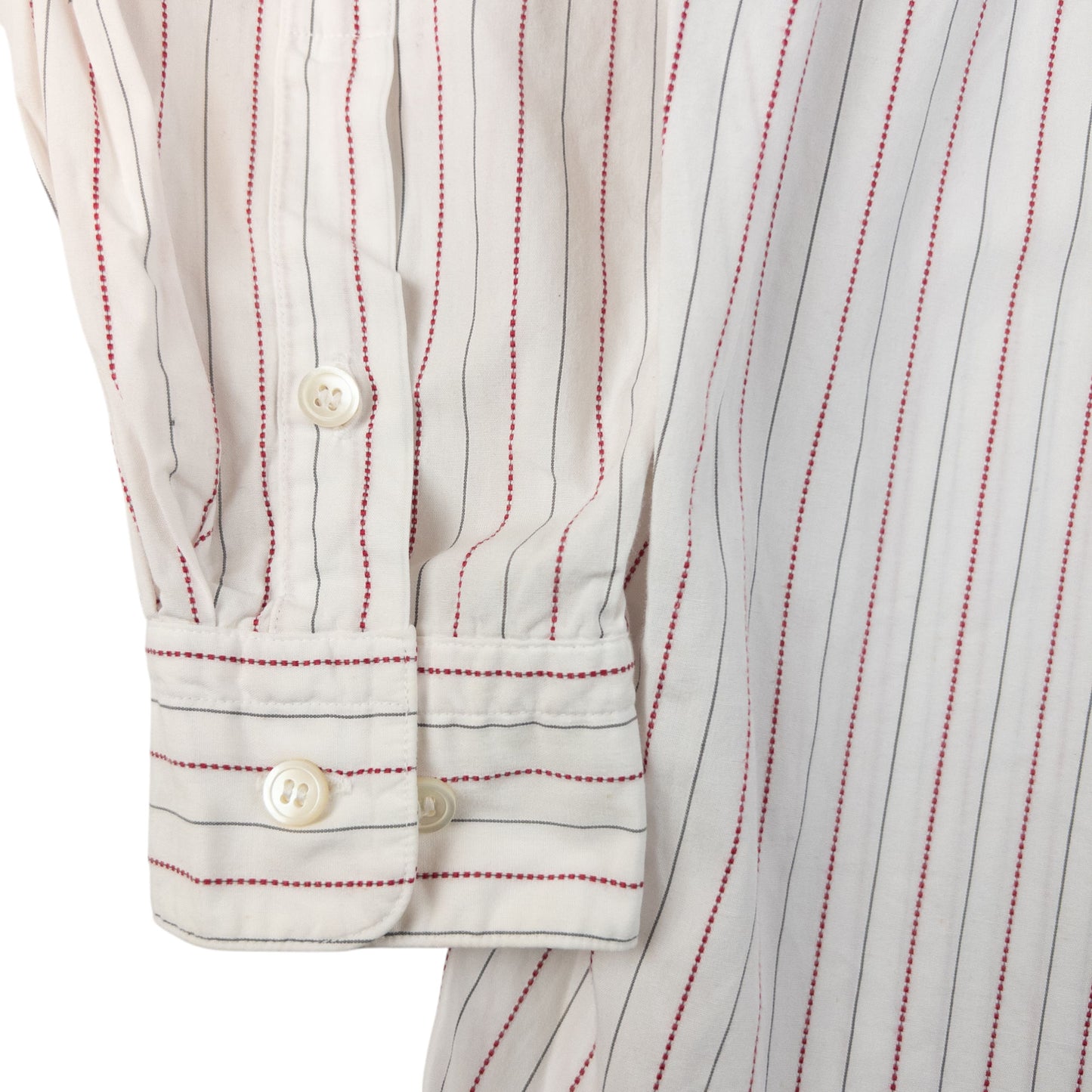 Vintage Issey Miyake Striped Long Sleeve Button Up Shirt Size M