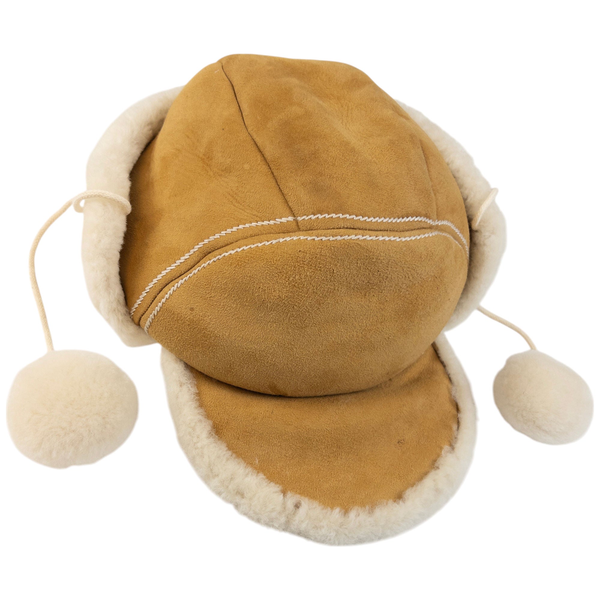 Vintage Dior Sheep Skin Wool Trapper Hat