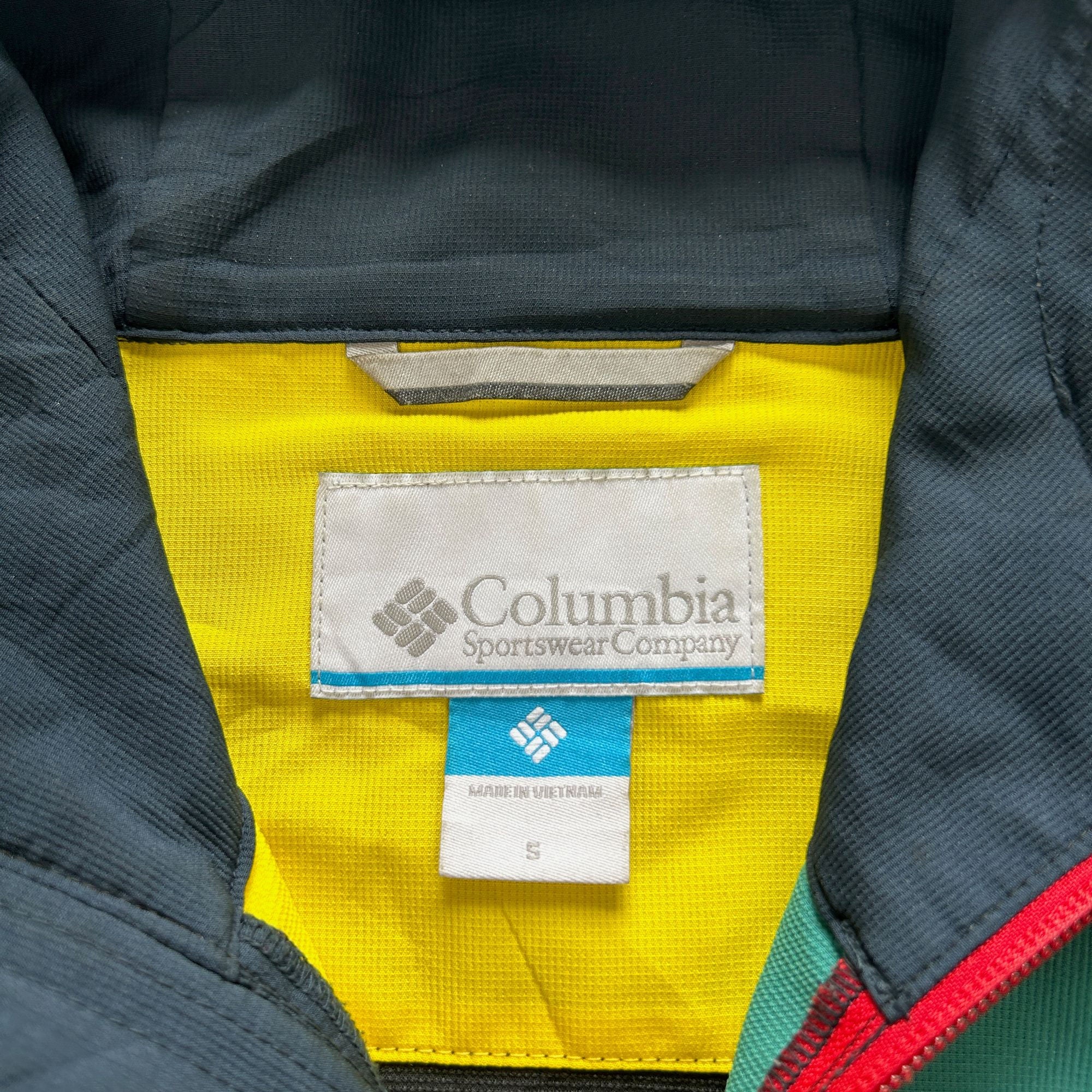 Columbia Color Block Hooded Jacket | Second Wave Vintage - second wave ...