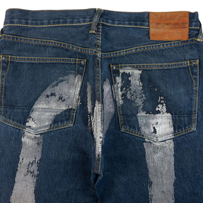 Vintage Evisu Painted Daicock Japanese Denim Jeans Size W34