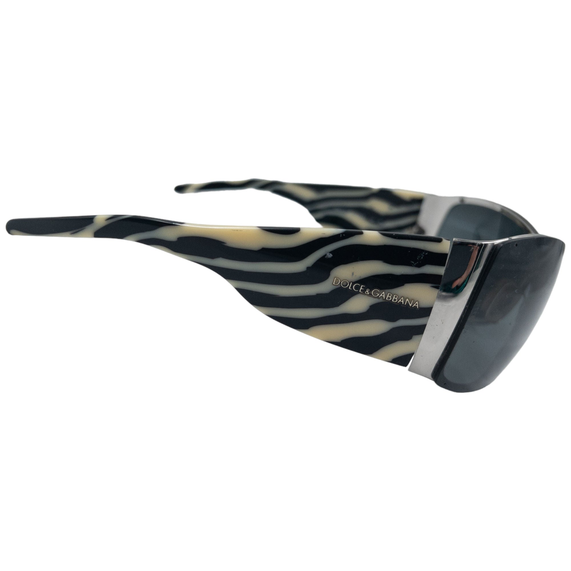 Vintage Dolce & Gabbana Zebra Stripe Sunglasses