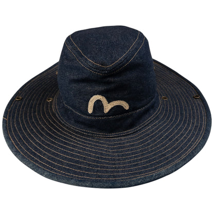 Vintage Evisu Denim Embroidered Gull Hat