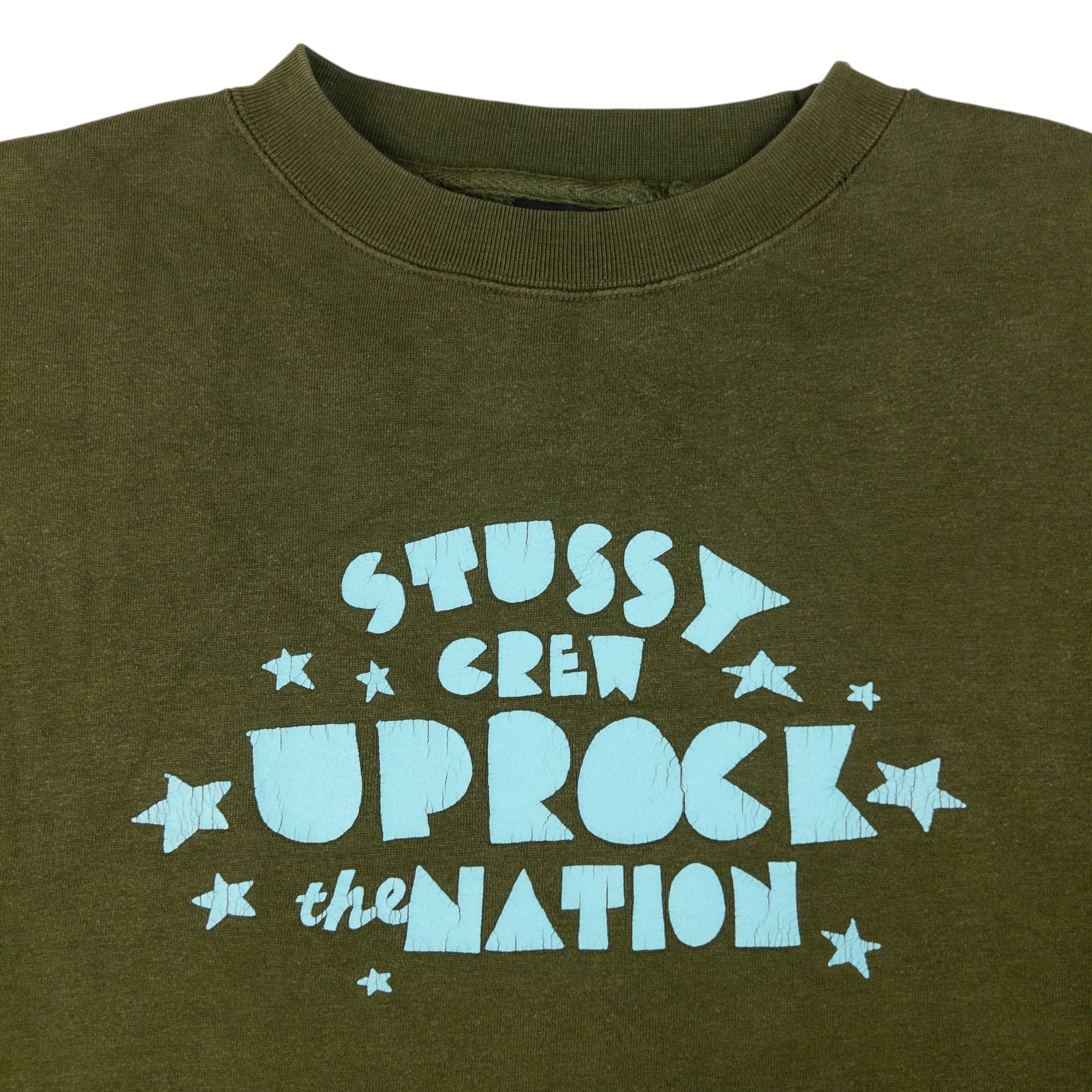 Vintage Stussy Crew Uprock The Nation Sweatshirt Size L