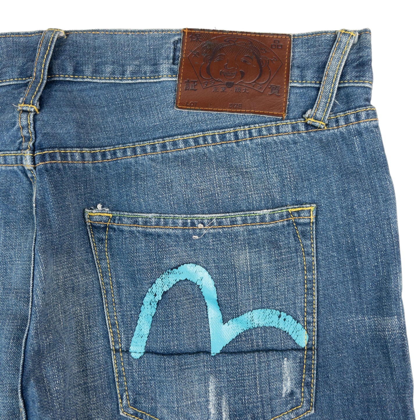 Vintage Evisu Double Gull Japanese Denim Jeans Size W39