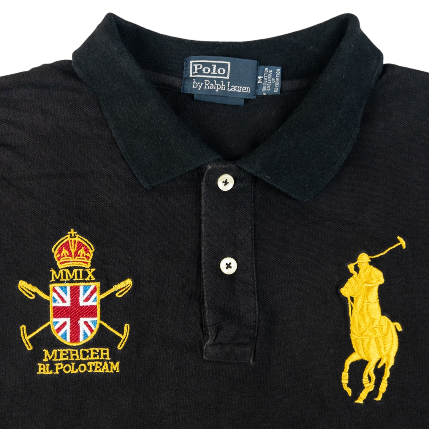 Vintage Polo Ralph Lauren Mercer Team Polo Shirt Size M