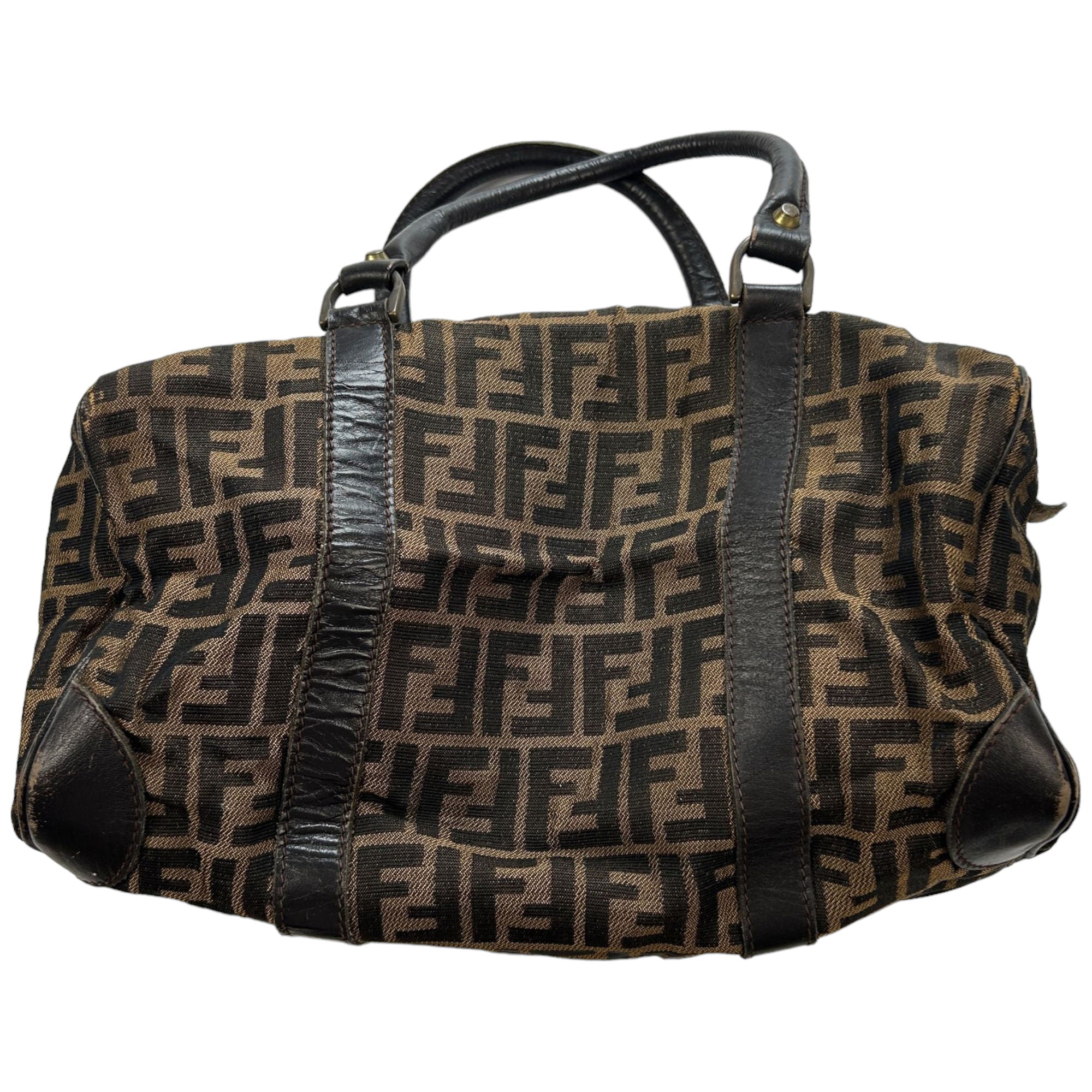 Vintage Fendi Zucca Pattern Travel Bag | Second Wave Vintage