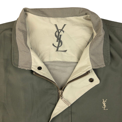 Vintage YSL Yves Saint Laurent Zip Up Jacket Size XL