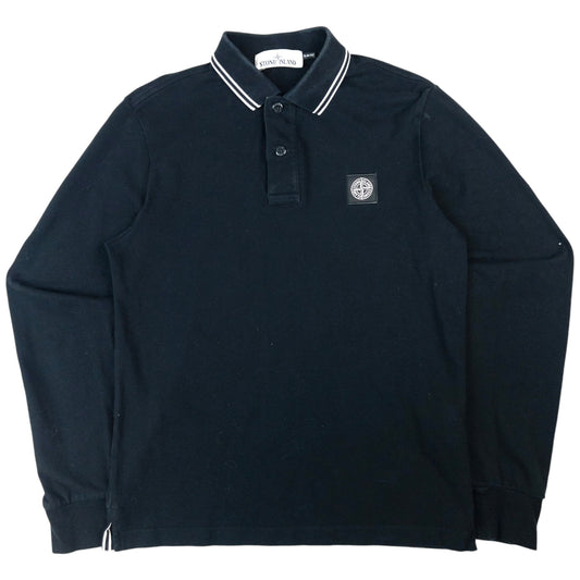 Vintage Stone Island Long Sleeve Polo Shirt Size S