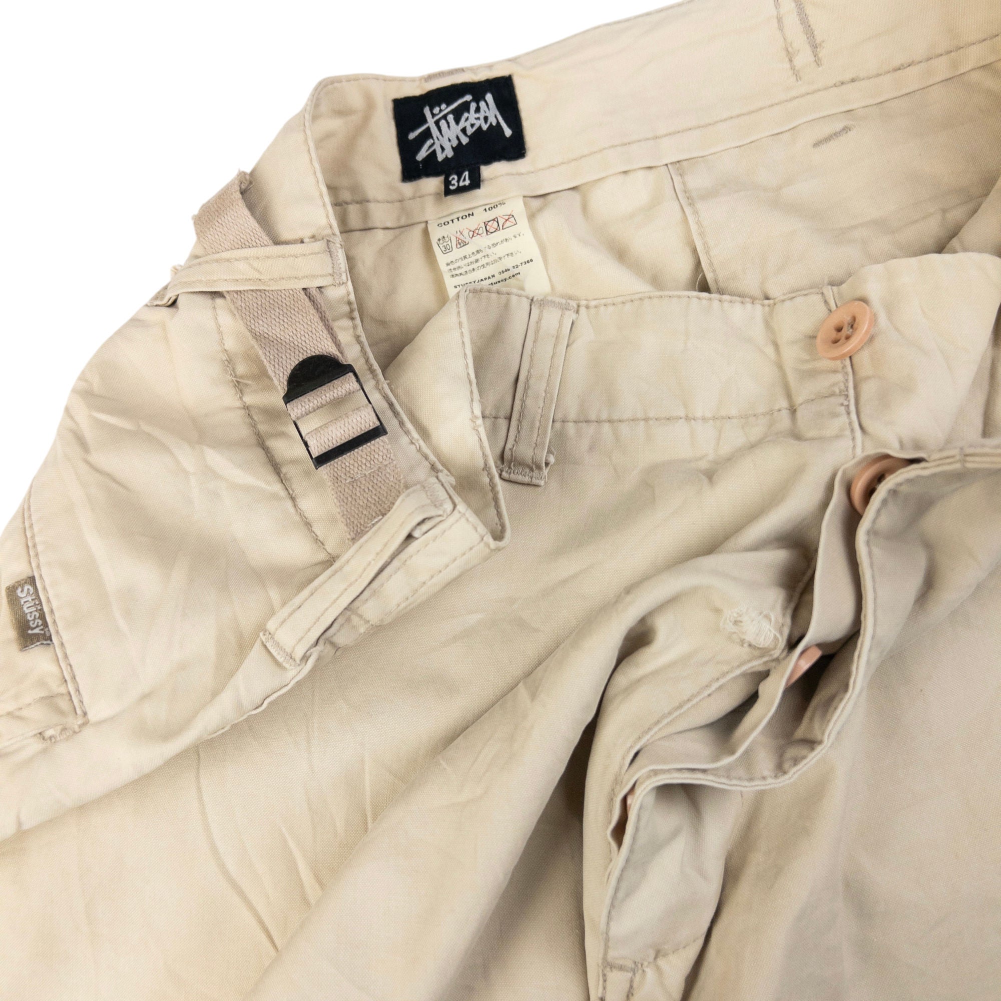 Vintage Stussy Cargo Trousers Size W34