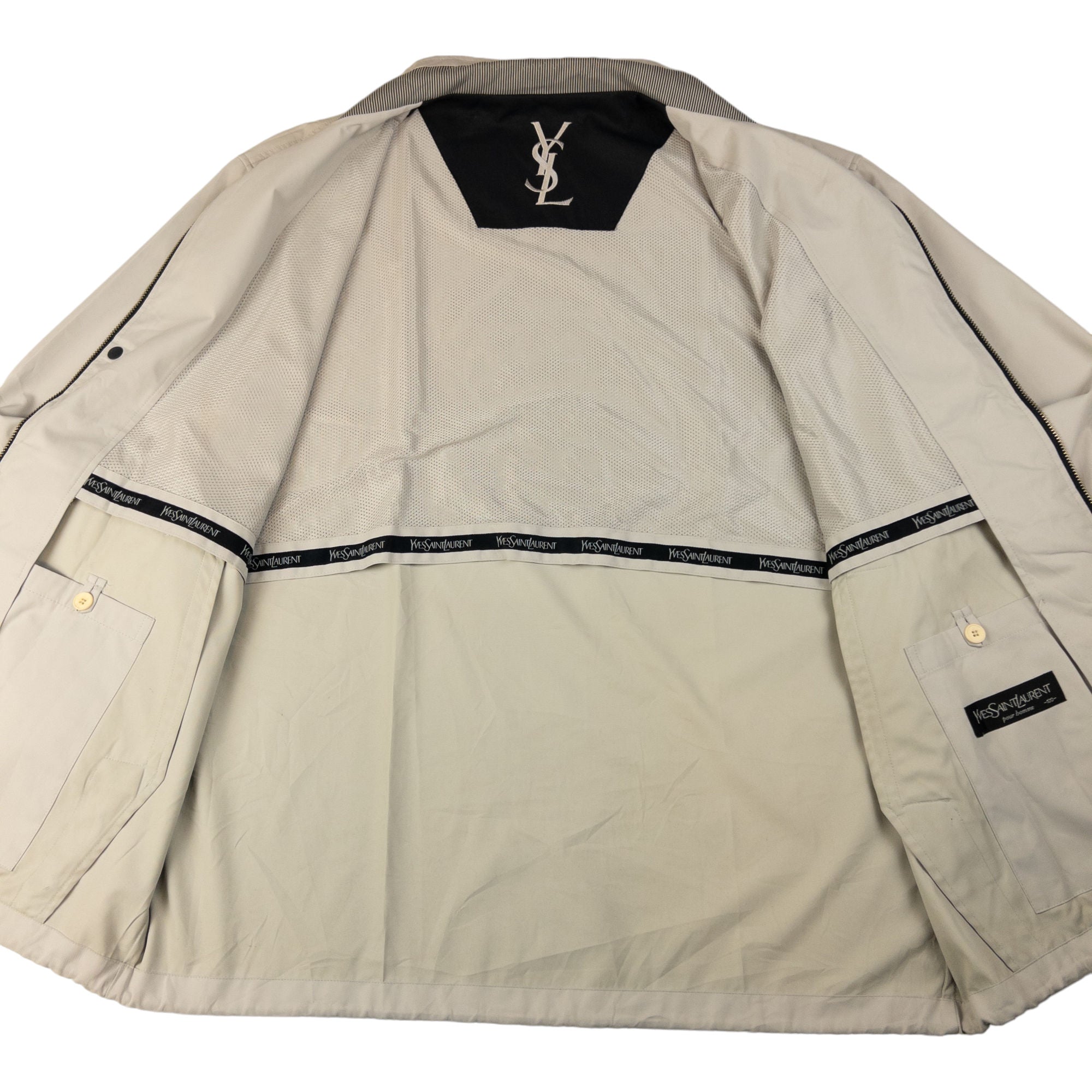 Vintage YSL Yves Saint Laurent Harrington Jacket Size L