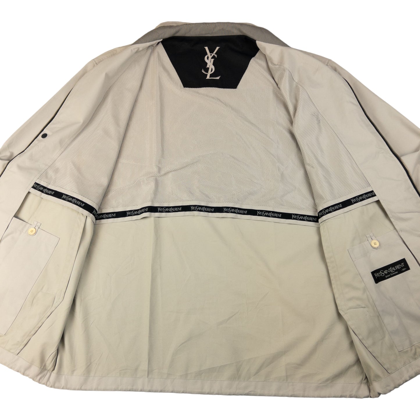 Vintage YSL Yves Saint Laurent Harrington Jacket Size L