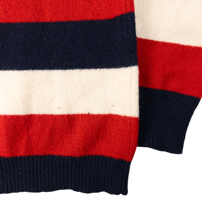 Vintage Stussy Striped Knit Jumper Size S