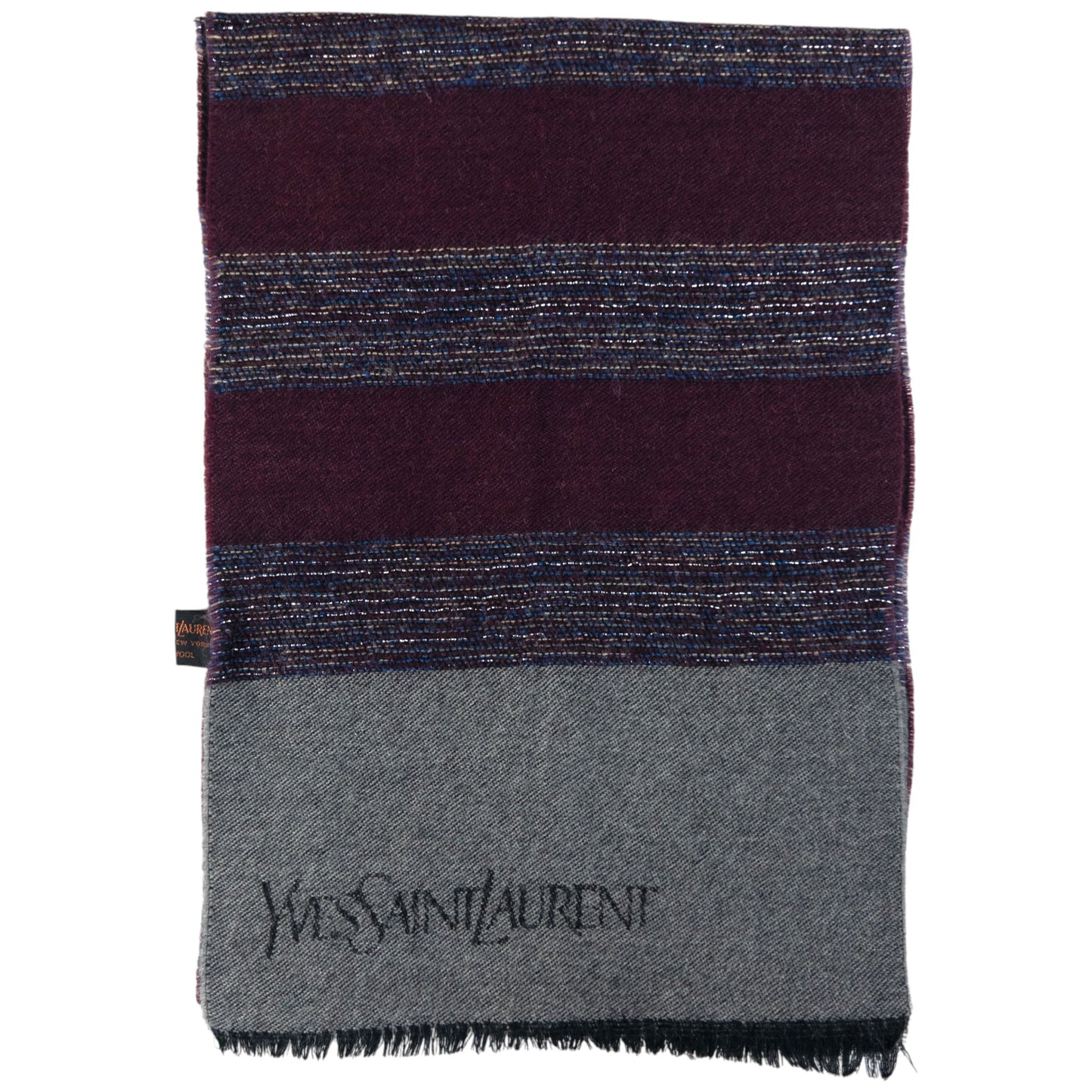 Vintage YSL Yves Saint Laurent Wool Scarf