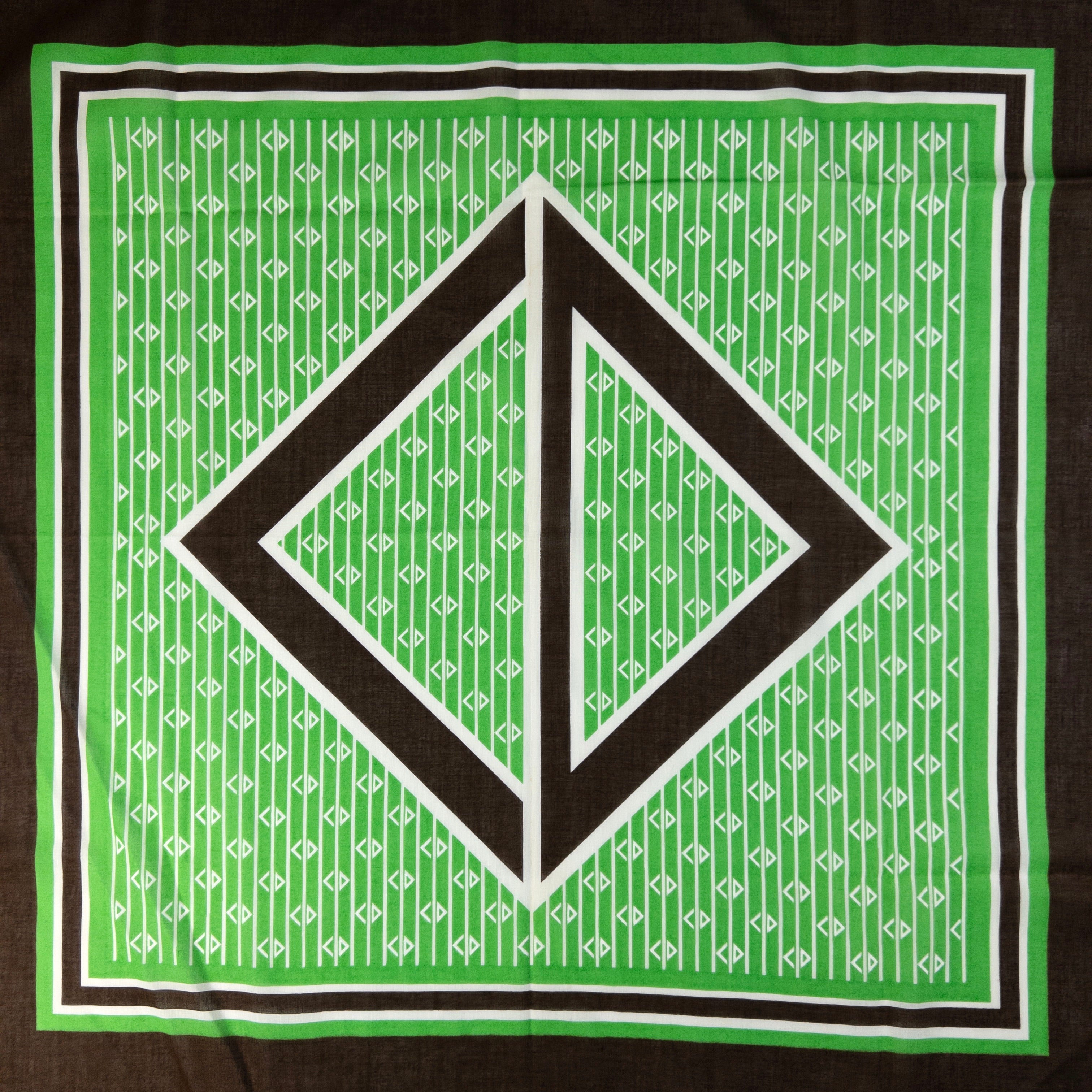 Vintage Dior Geometric Silk Scarf