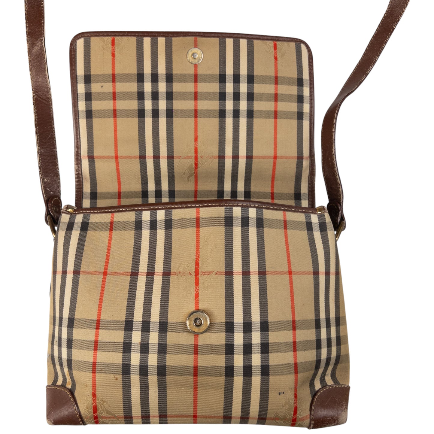 Vintage Burberry Nova Check Crossbody Bag