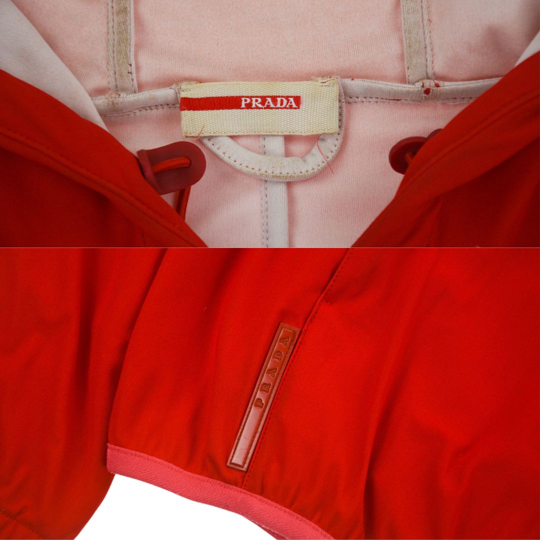 Vintage Prada Sport Soft Shell Zip Up Jacket Size M