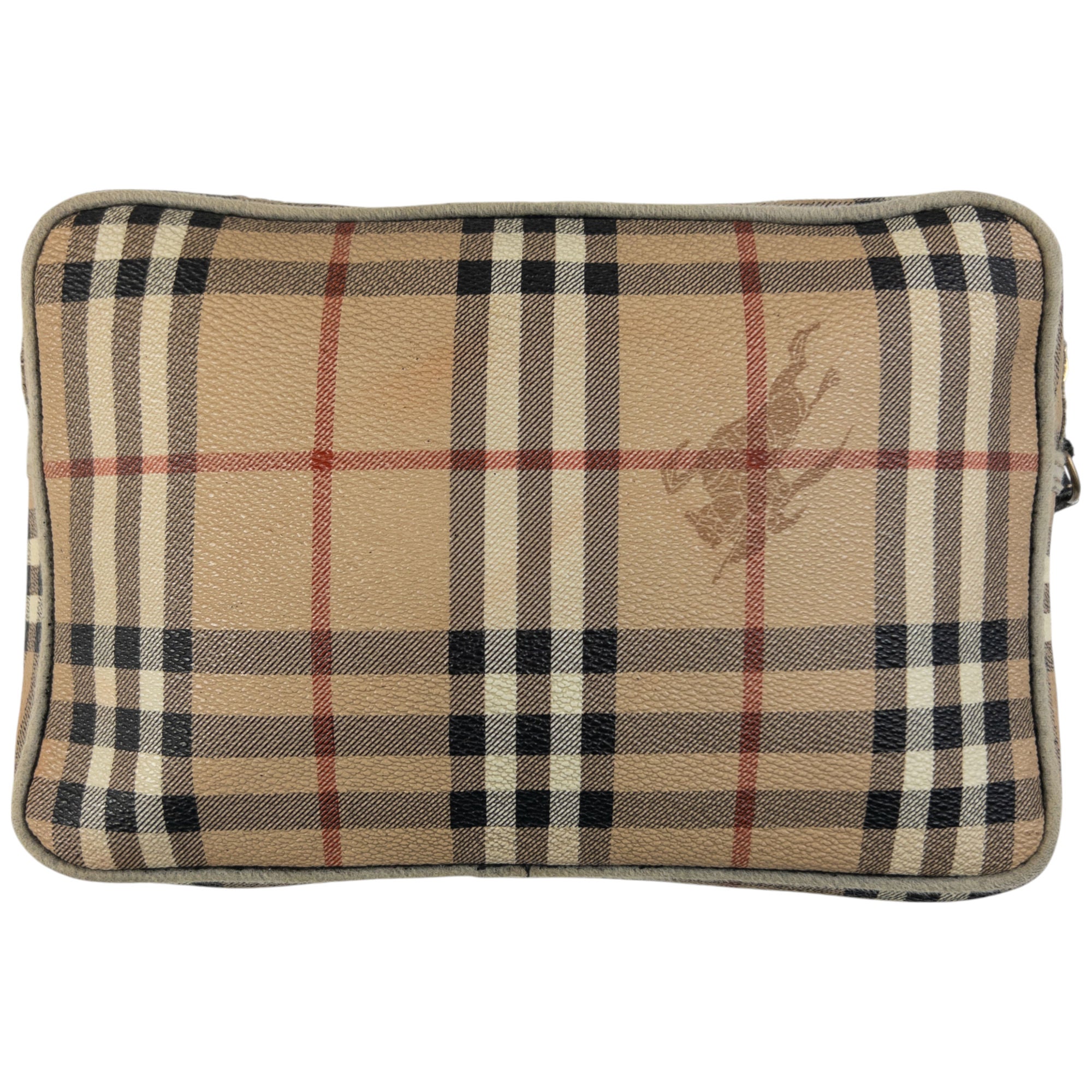 Vintage Burberry Nova Check Travel Wash Bag