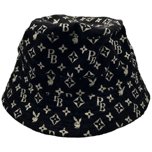 Vintage Playboy Monogram Corduroy Monogram Bucket Hat