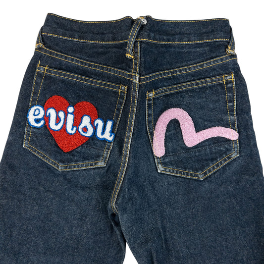 Vintage Evisu Donna Heart Gull Japanese Denim Jeans Women's Size W25