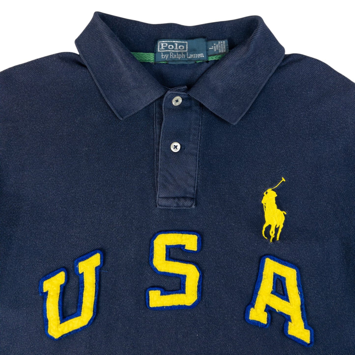 Vintage Polo Ralph Lauren USA Polo Shirt Size L