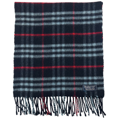 Vintage Burberry Cashmere Tassel Scarf