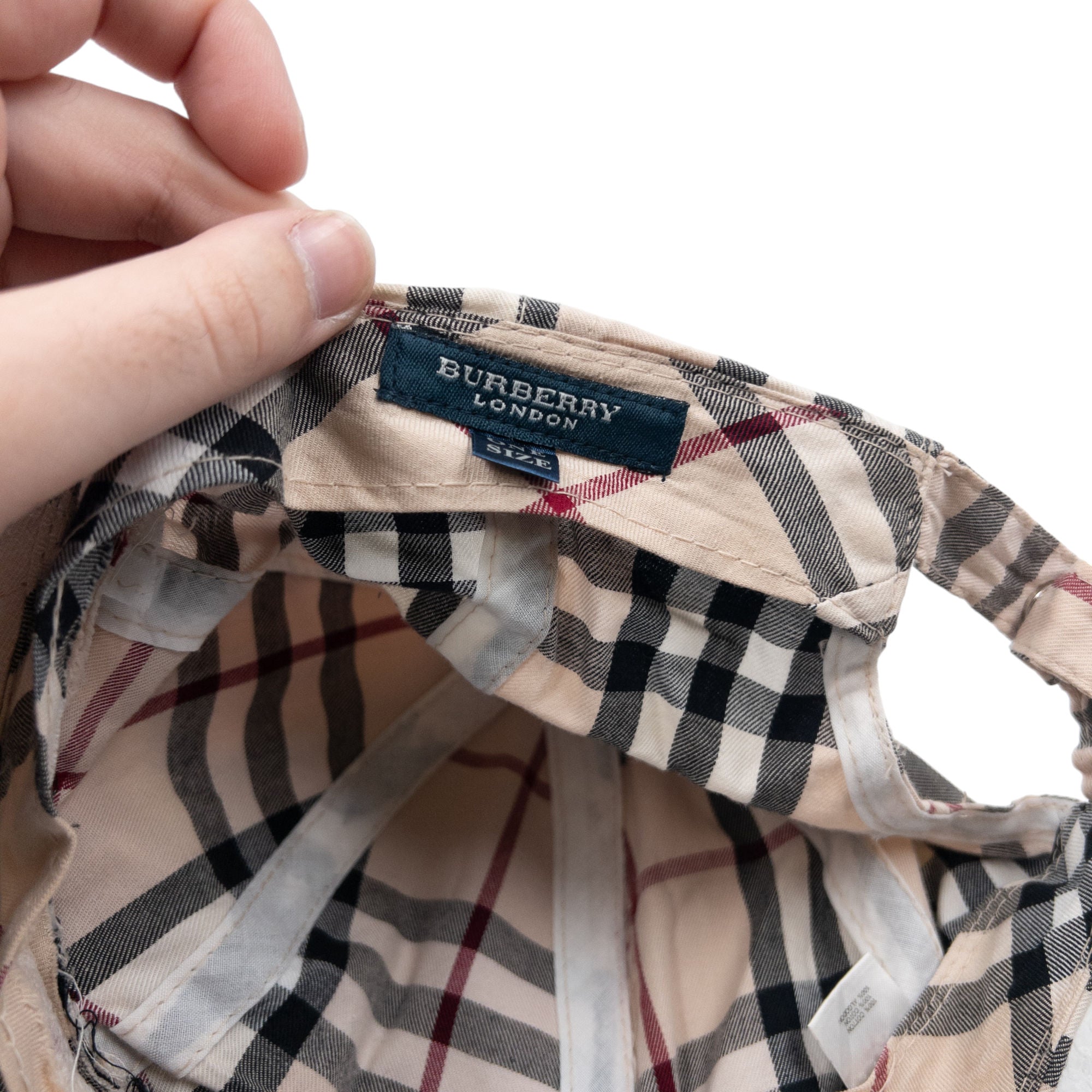 Vintage Burberry Nova Check Hat