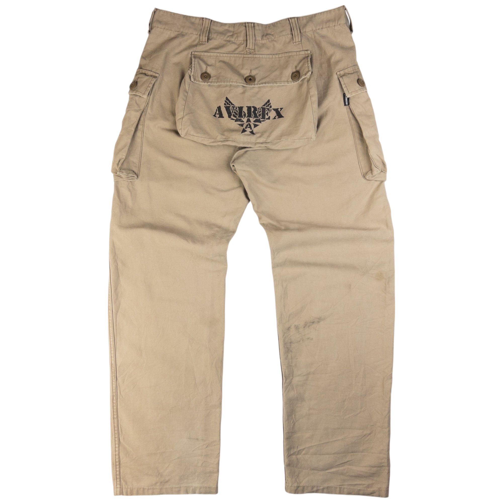 Vintage AVIREX Cargo Pocket Trousers Size W34