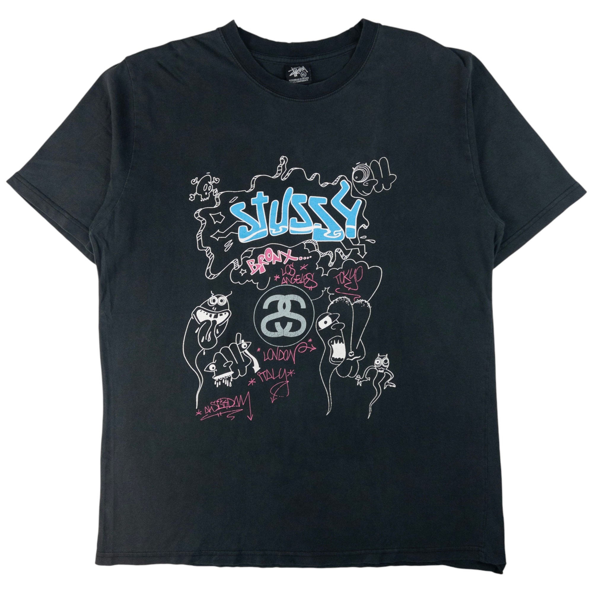 STUSSY tagged T SHIRTS second wave vintage store