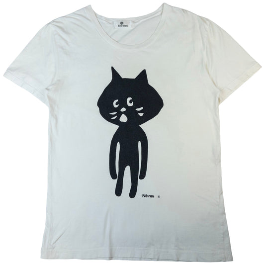 Vintage Ne-Net By Issey Miyake Cat Graphic T Shirt Size M