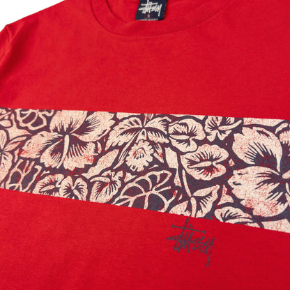 Vintage Stussy Hibiscus Surfer Graphic T Shirt Size S