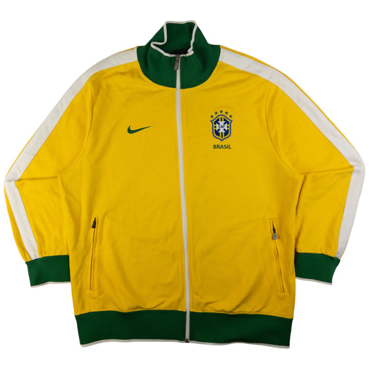 Vintage Nike Brazil CBF Zip Up Jacket Size XL